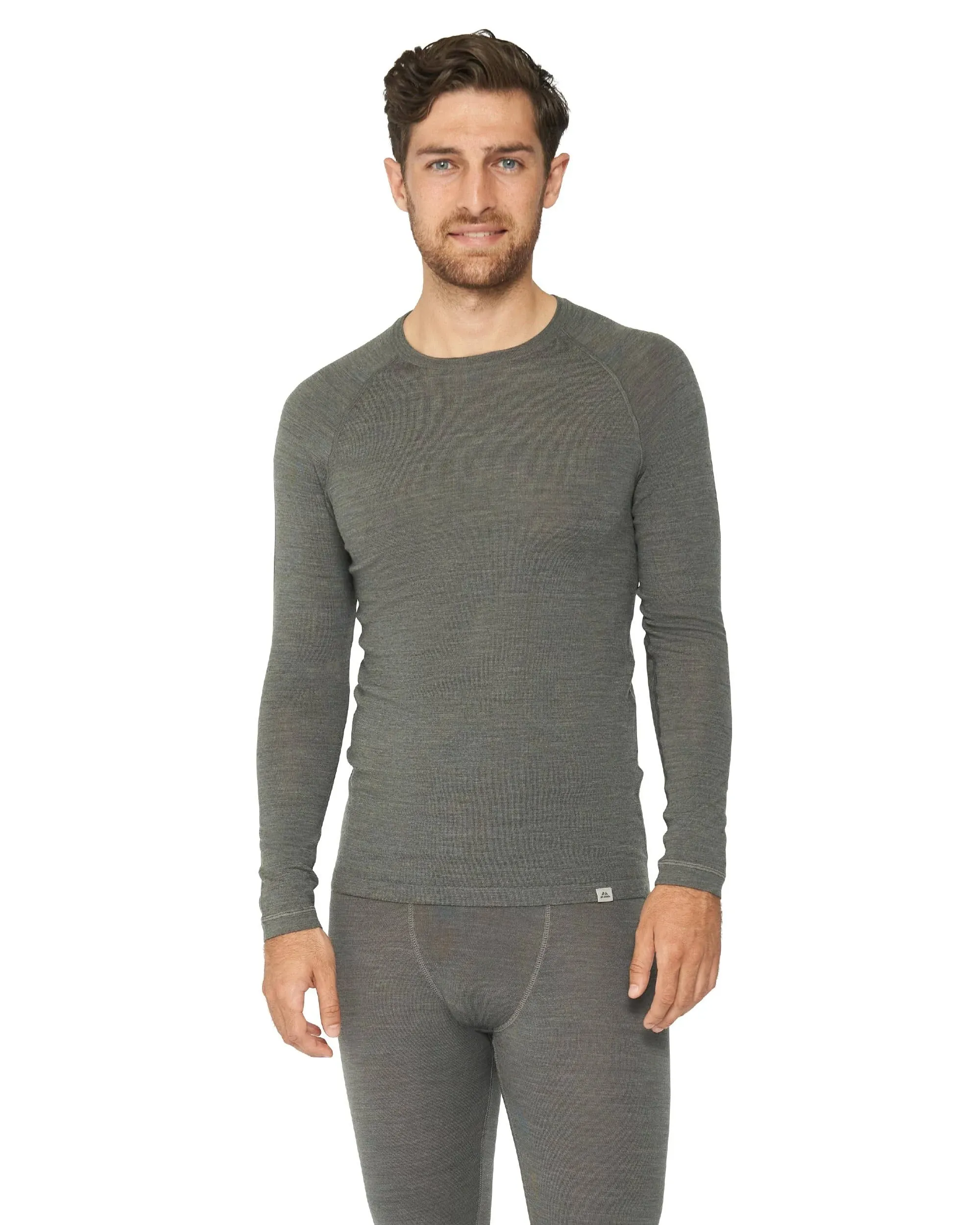 Danish Endurance Merino Wool Long Sleeve Base Layer Shirt for Men, Thermal Shirt