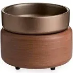 Candle Warmers - Pewter Walnut 2-in-1 Classic Fragrance Warmer