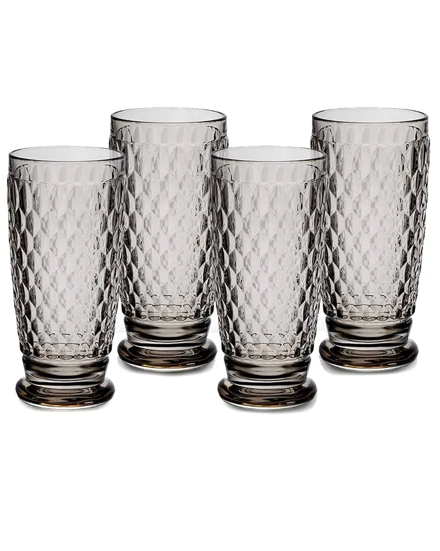 Boston Highball Glasses, Set Of 4 In Clear