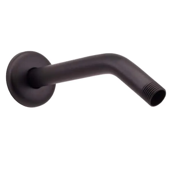 Shower Arm with Flange 1/2 in. IPS x 8 in. Lead Free Brass Oil Rubbed Bronze 