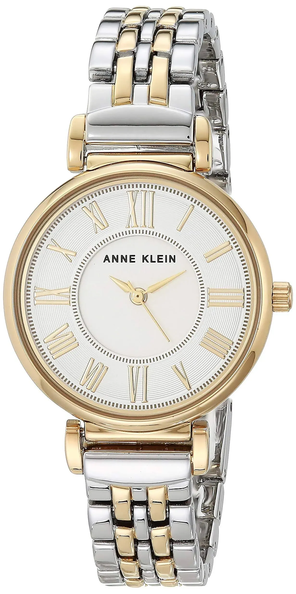 Anne Klein Two-Tone Stainless Steel Silver Dial Women&#039;s Watch - AK2159SVTT