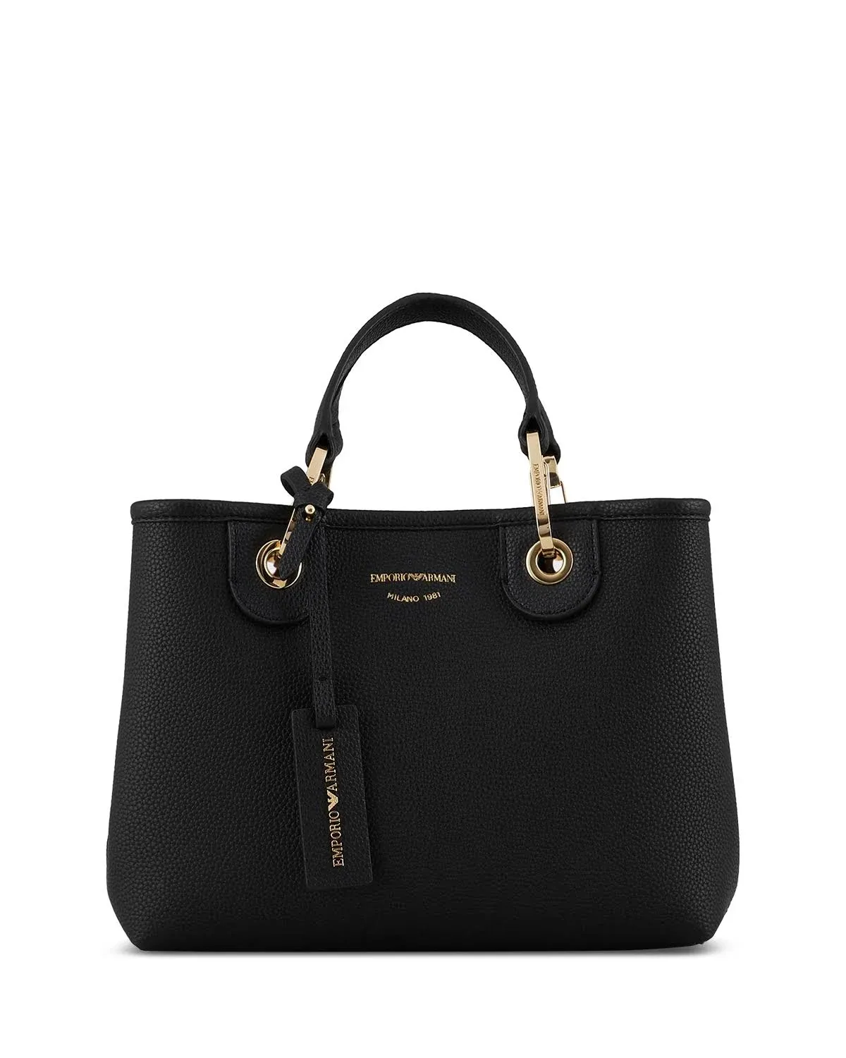 Emporio Armani Myea Small Black Shopping Bag