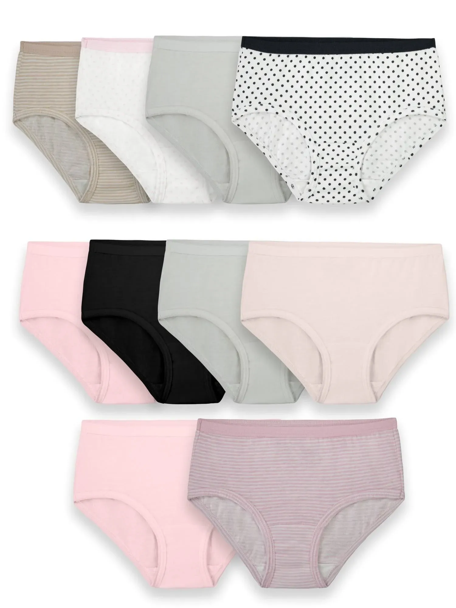 Fruit of the Loom Girls' Cotton Brief Underwear