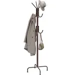 Simplehouseware Standing Coat and Hat Hanger Organizer Rack, Bronze