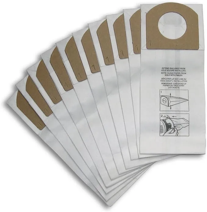 Dirt Devil Type G Vacuum Bags, 10-Pack, 3010348001, White