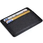 EASTNIGHTS Slim Leather Credit Card Holder Wallet