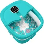 HOSPAN Collapsible Foot Spa Electric Rotary Massage, Foot Bath with Heat, Bubble