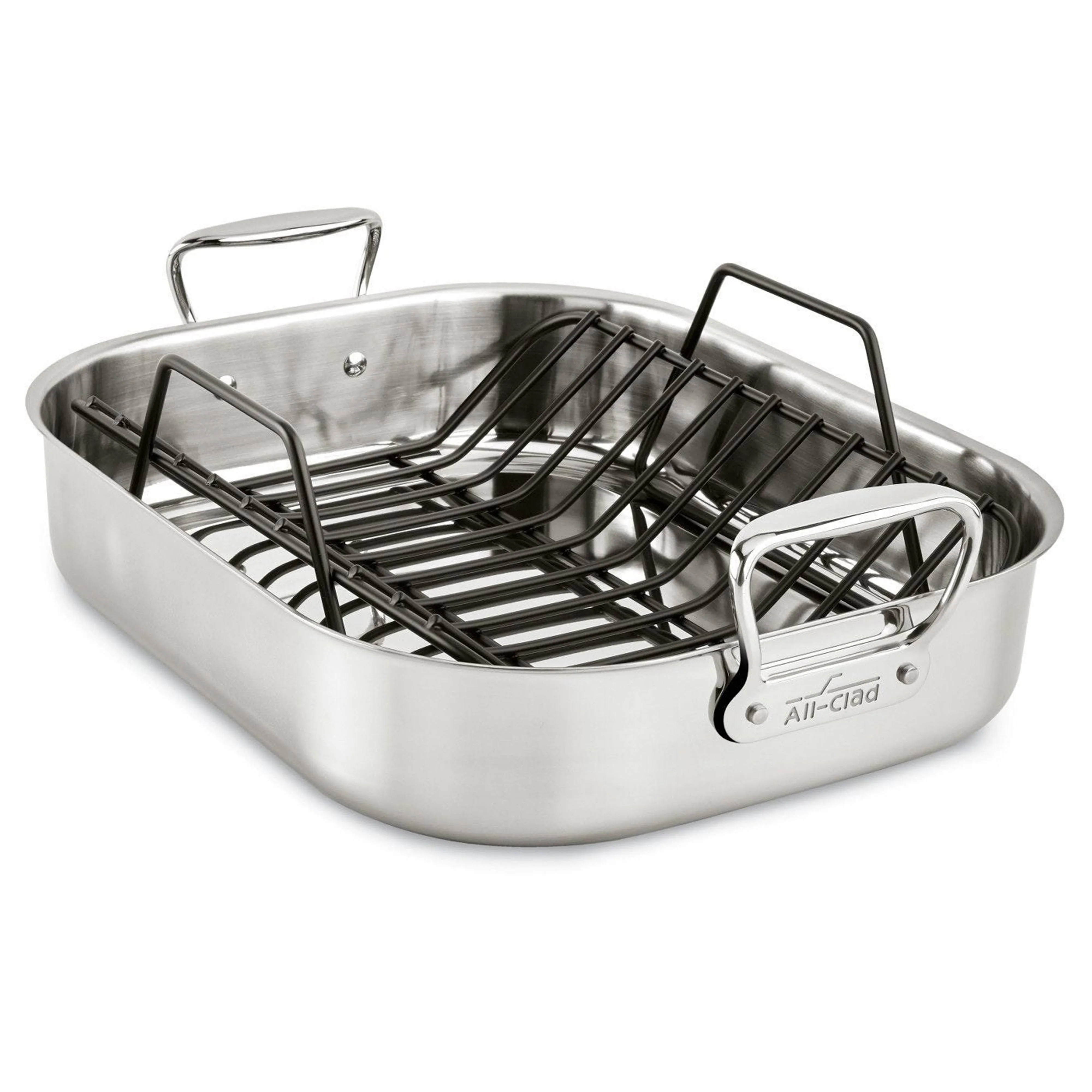 All-Clad Large Stainless Steel Roaster with Rack