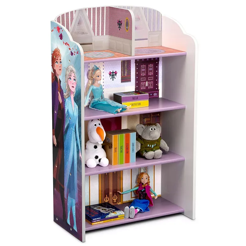 Delta Children Frozen II 4-Shelf Wooden Playhouse Bookcase