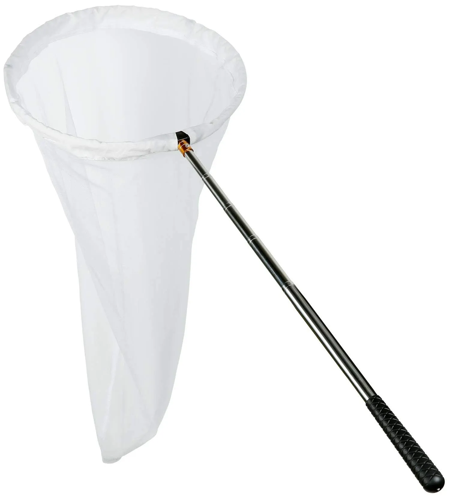 RESTCLOUD Insect and Butterfly Net with 14" Ring, 32" Net Depth, Handle Extends to 59 Inches