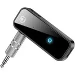 Bluetooth Transmitter Receiver Wireless Adapter: 3.5mm Aux Jack Stereo Audio Input Output - for TV Car Headphone Speakers iPhone PC