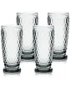 Boston Highball Glasses, Set Of 4 In Smoke Gray