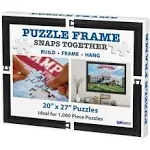 Funwares 20 X 27 Puzzle Frame Easy to Hang Contemporary Matte Black Easy to