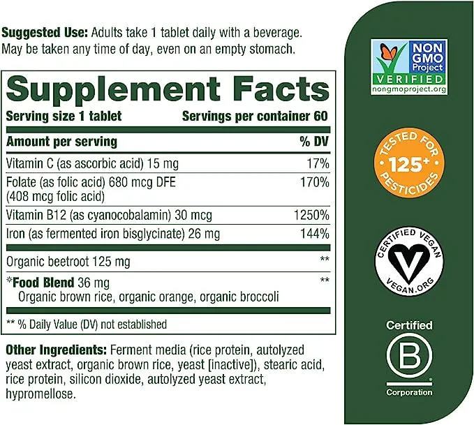 MegaFood - Blood Builder - 60 Tablets