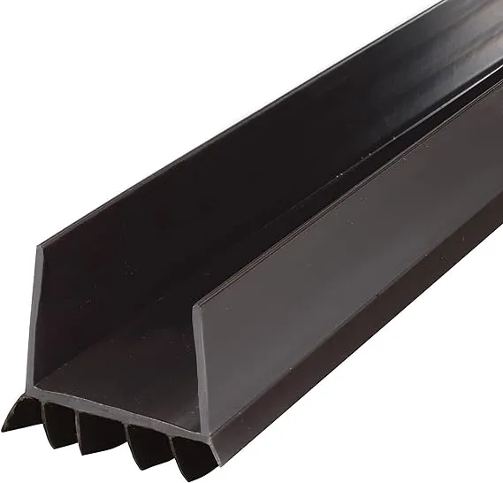 M-D 3-ft x 1-3/4-in Brown Cinch Slide-on Vinyl Door WeatherstripM-D 3-ft x 1-3/4-in Brown Cinch Slide-on Vinyl Door Weatherstrip