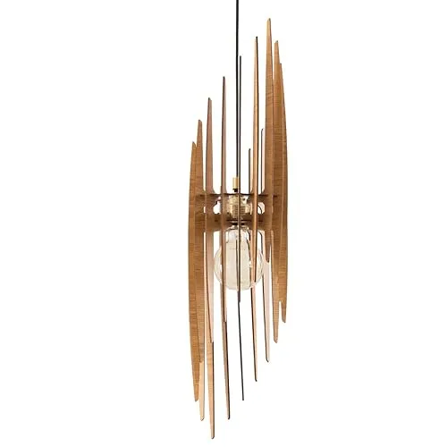 STALACTITE Wood Pendant Light | Mid Century Modern Chandelier | Hanging Lamp | Wood Chandelier Lighting | Modern Light Fixture | Modern Pendant Light