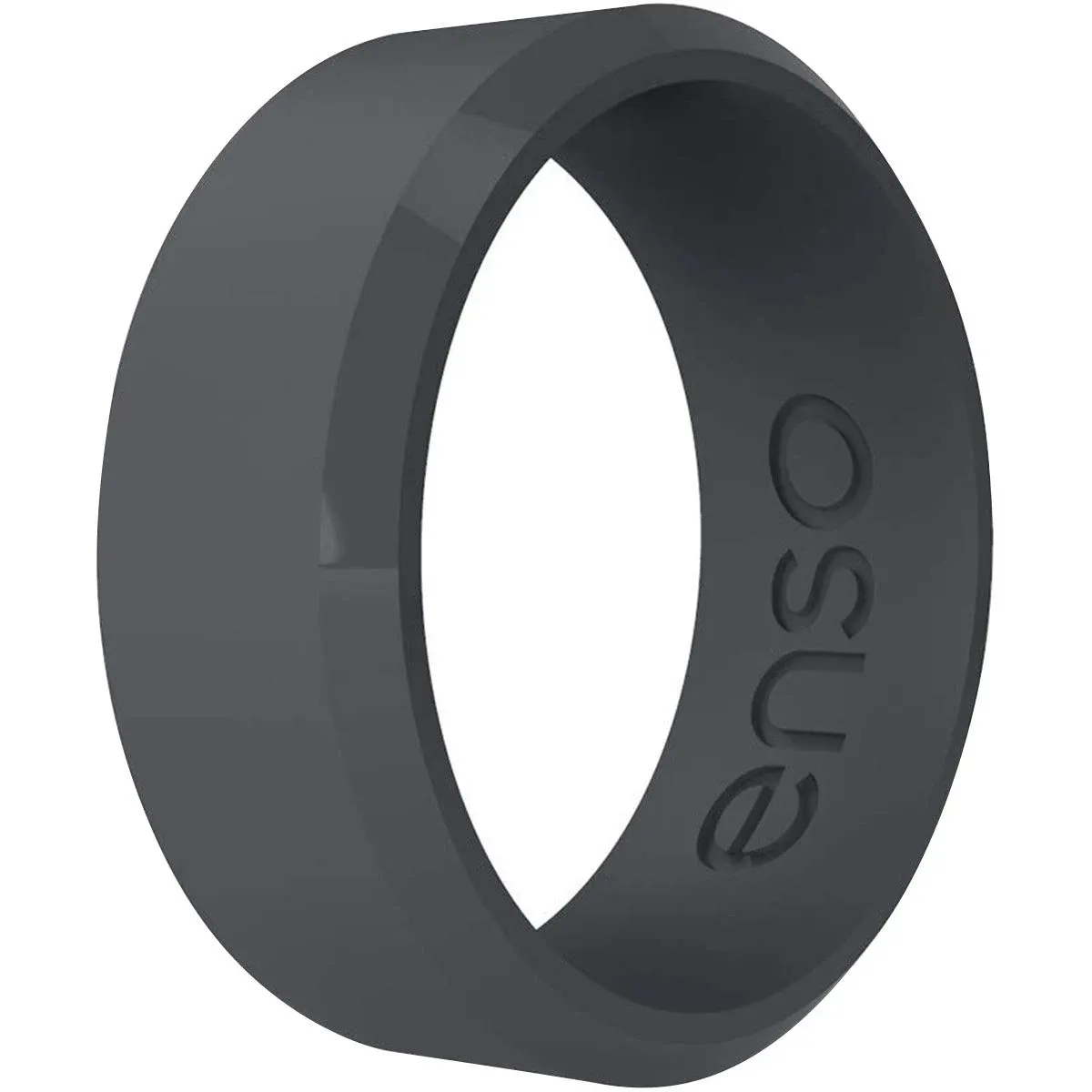 Bevel Silicone Ring - Slate  size 9