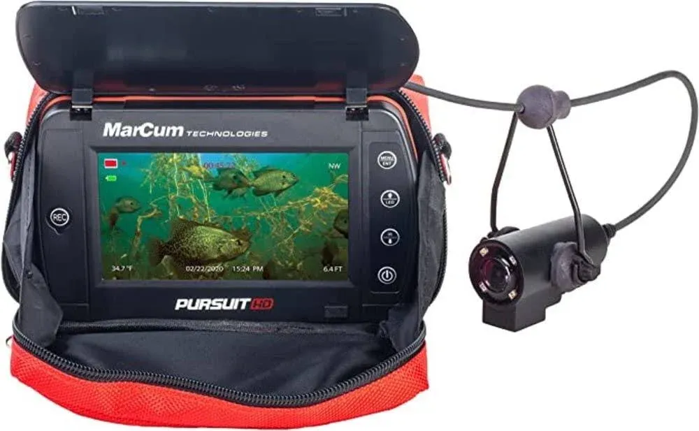 MarCum Pursuit HD L Lithium Equipped Underwater Viewing System | Ice Fishing Gear | Underwater Camera | Fish Finder | Tech Gadgets for Fishing | Fishing Gear and EquipmentMarCum Pursuit HD L Lithium Equipped Underwater Viewing System | Ice Fishing Gear |