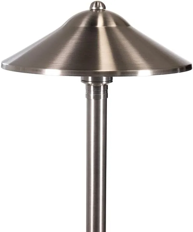 VOLT Max Spread 12V Solid Cast Brass Path Light (25&#034; Tall, 9&#034; Shade) Bronze