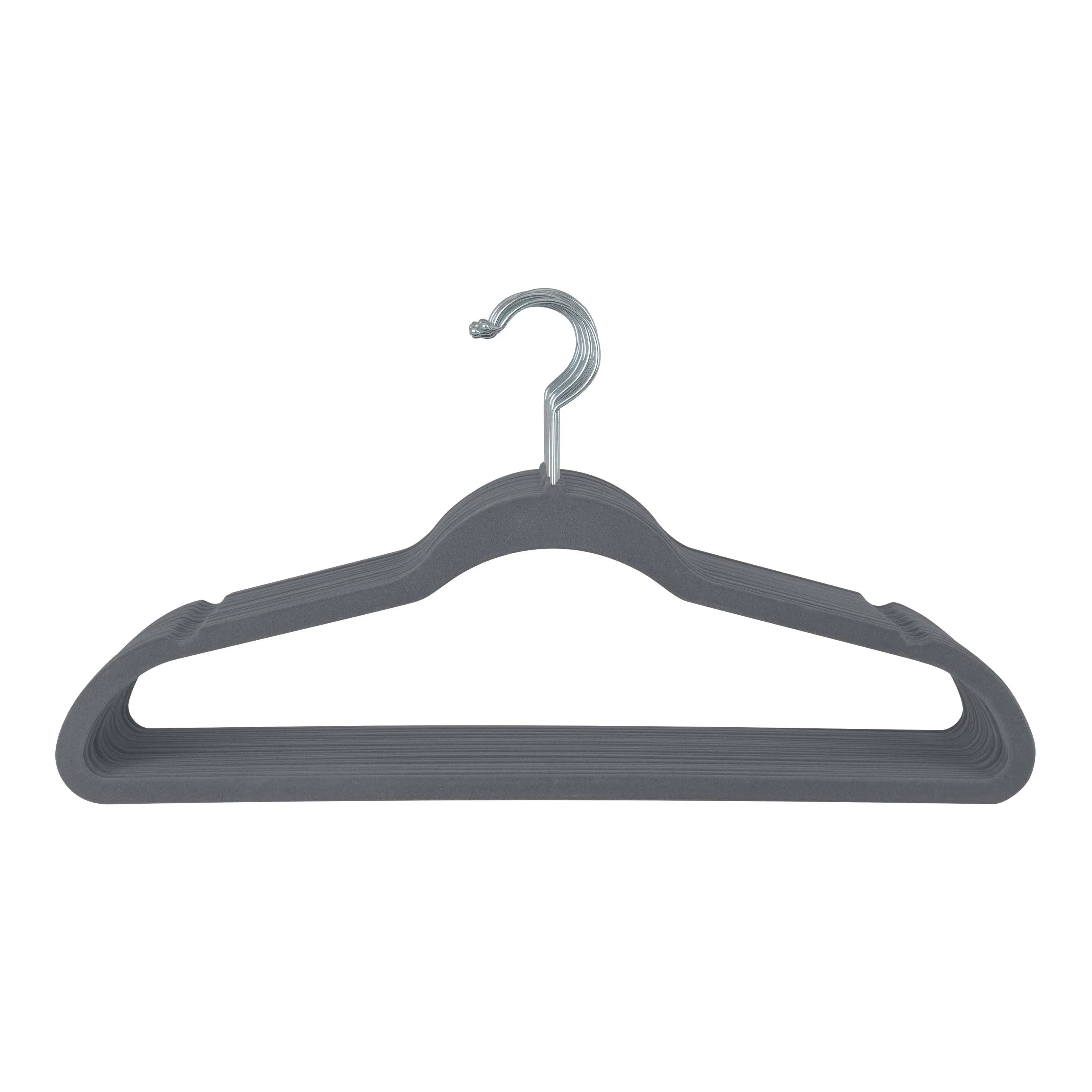 Simplify 25 Pack Slim Velvet Suit Hangers Ivory