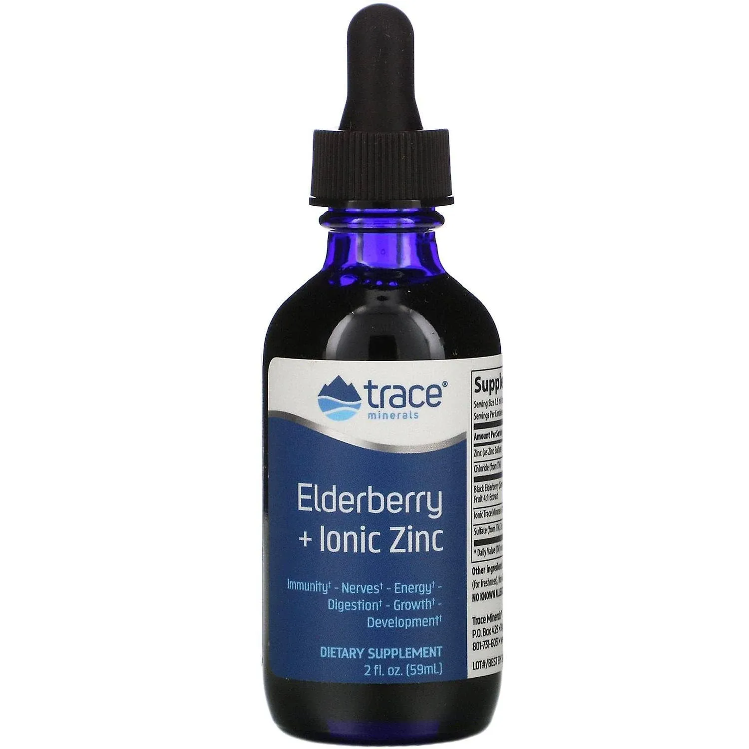 Liquid Ionic Elderberry + Ionic Zinc 2 ounce