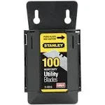 Stanley Heavy Duty Utility Blades with Dispenser - 100 count