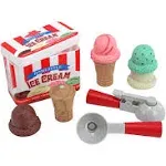 Melissa & Doug Scoop and Stack Ice Cream Cone Magnetic Pretend Play Set