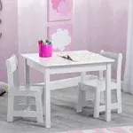 Delta Children MySize Table & Chairs Set Bianca White