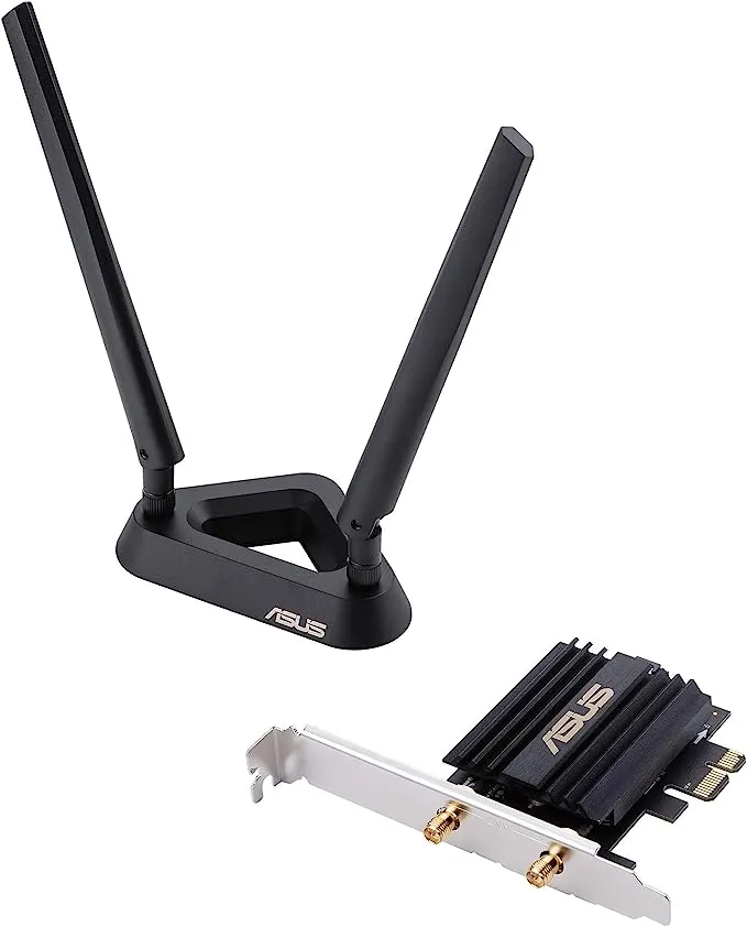 Asus AX3000 (Pce-AX58BT) Next-Gen WiFi 6 Dual Band PCIe Wireless Adapter with Bluetooth 5.0 - Ofdma, 2x2 MU-Mimo and Wpa3 Security,Black