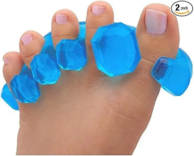 YogaToes GEMS: Gel Toe Stretcher & Separator - America’s Choice for Fighting Bunions, Hammer Toes (Small fits Shoe Sizes W: 7 and Over/M: 7 and Over) Sold as Pair