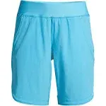 Lands' End Women's Plus Size 9" Quick Dry Modest Swim Shorts with Panty