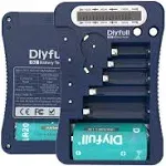 Battery Tester, Dlyfull LCD Display Universal Checker for AA AAA Blue 