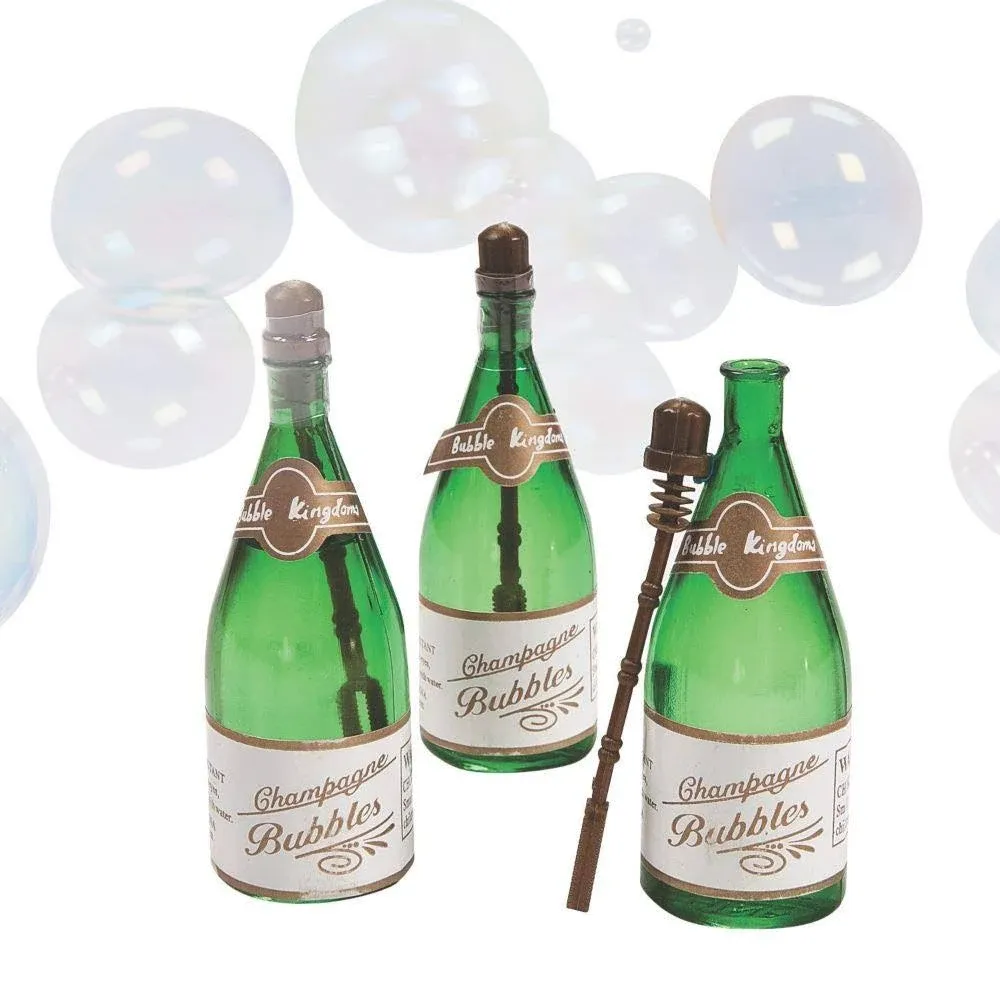 Champagne Bubble Bottles, Toys, 15 Pieces