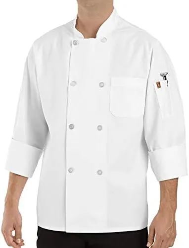 Chef Designs Eight Pearl Button Chef Coat