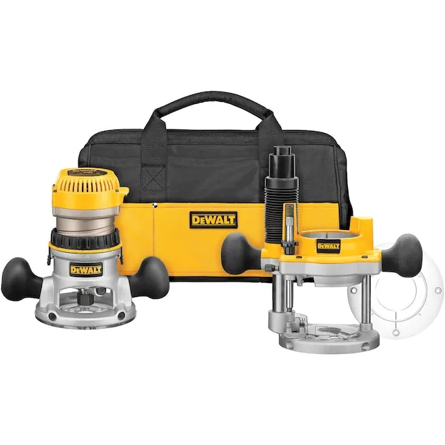 DEWALT Router, Fixed and Plunge Base Kit Soft Start