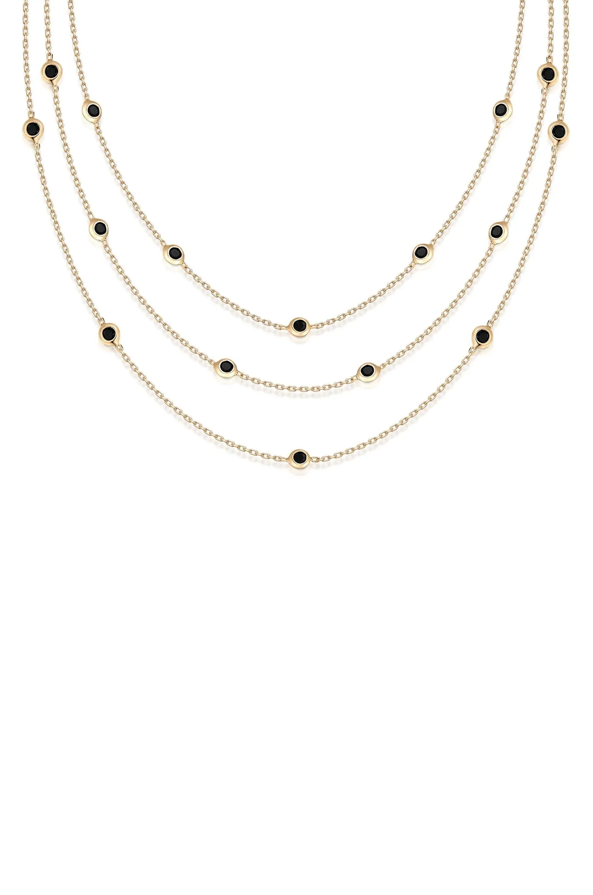 Ettika Crystal Station Layered Necklace