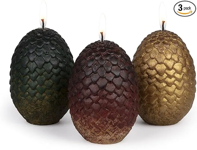 Game of Thrones Sculpted Dragon Egg Candle Set