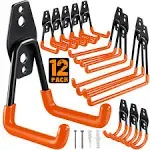 HUPBIPY 12 Pack Heavy Duty Garage Hooks