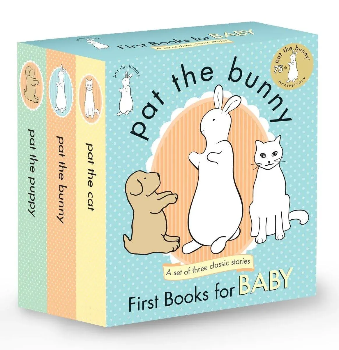 Pat the Bunny: First Books for Baby (Pat the Bunny): Pat the Bunny; Pat the Puppy; Pat the Cat (Touch-and-Feel) 