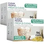 The Clean People Laundry Detergent Pods - Hypoallergenic Laundry Pods - Ultra Concentrated, Recyclable Packaging, Stain Fighting - Fresh Scent, 192