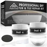 Fortivo Tub Repair Kit White for Acrylic, Porcelain, Enamel & Fiberglass Tub ...