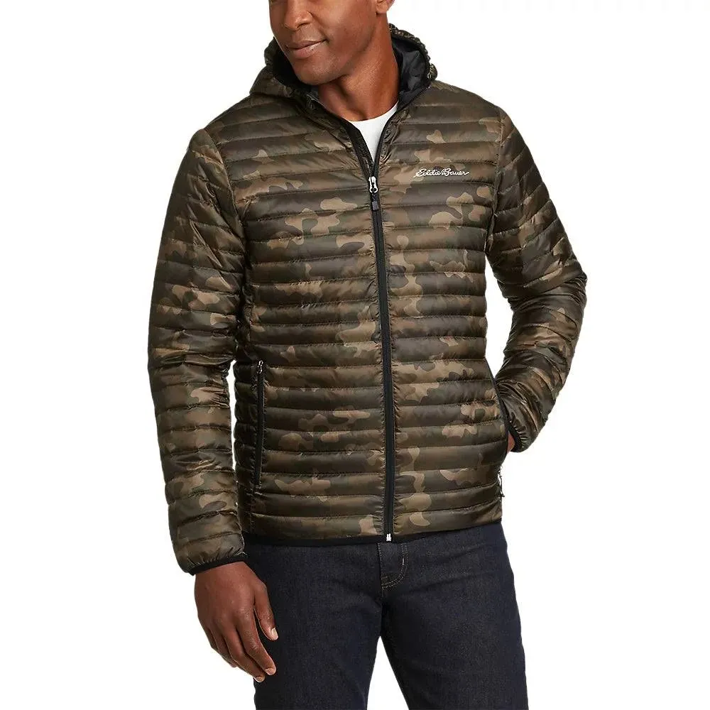 Eddie Bauer Men's Microlight Down Hooded Jacket