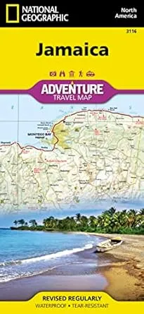 Jamaica Map: Travel Maps International Adventure Map (National Geographic Adventure Map)