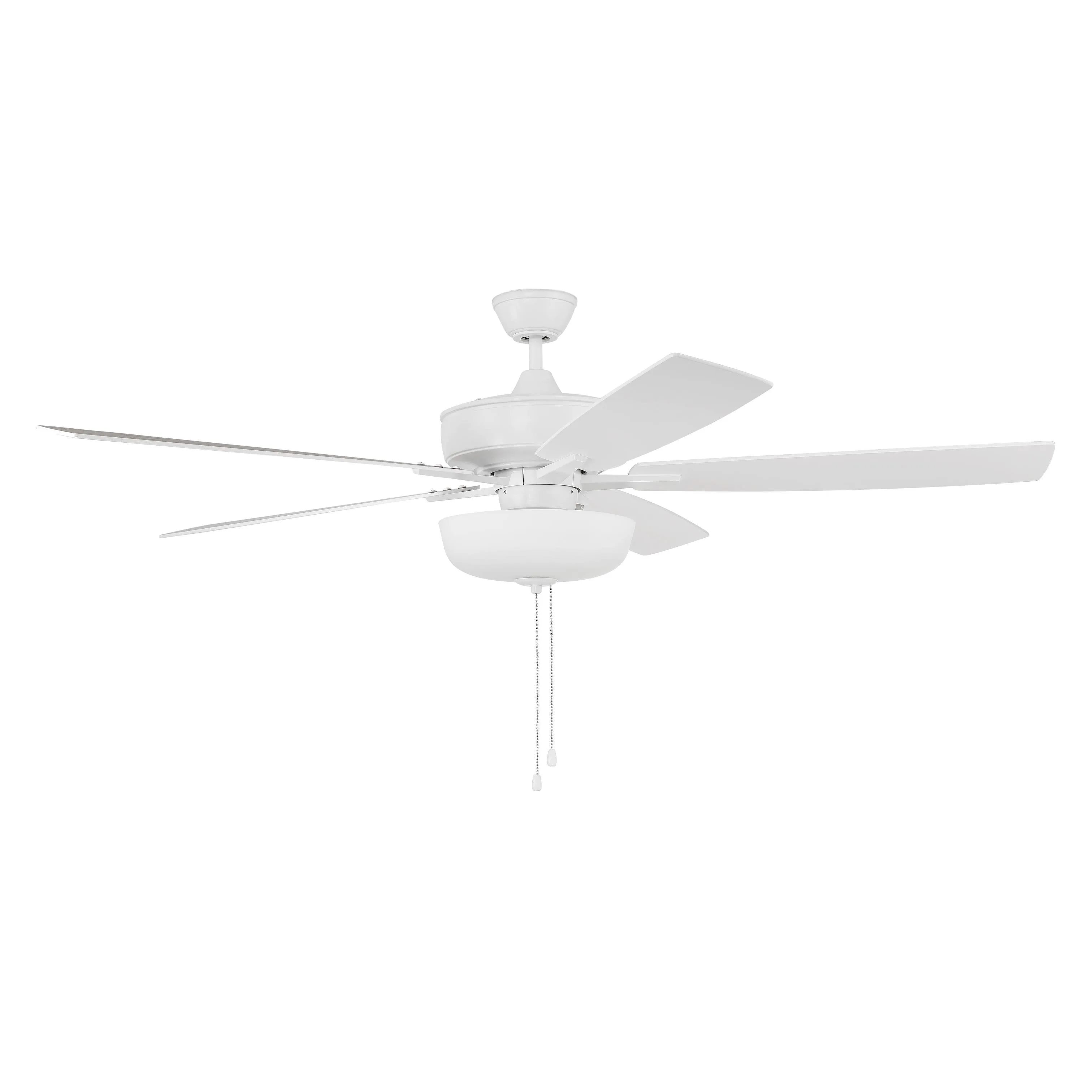 Craftmade Super Pro 60" Ceiling Fan w/Light Kit - White - S111W5-60WWOK