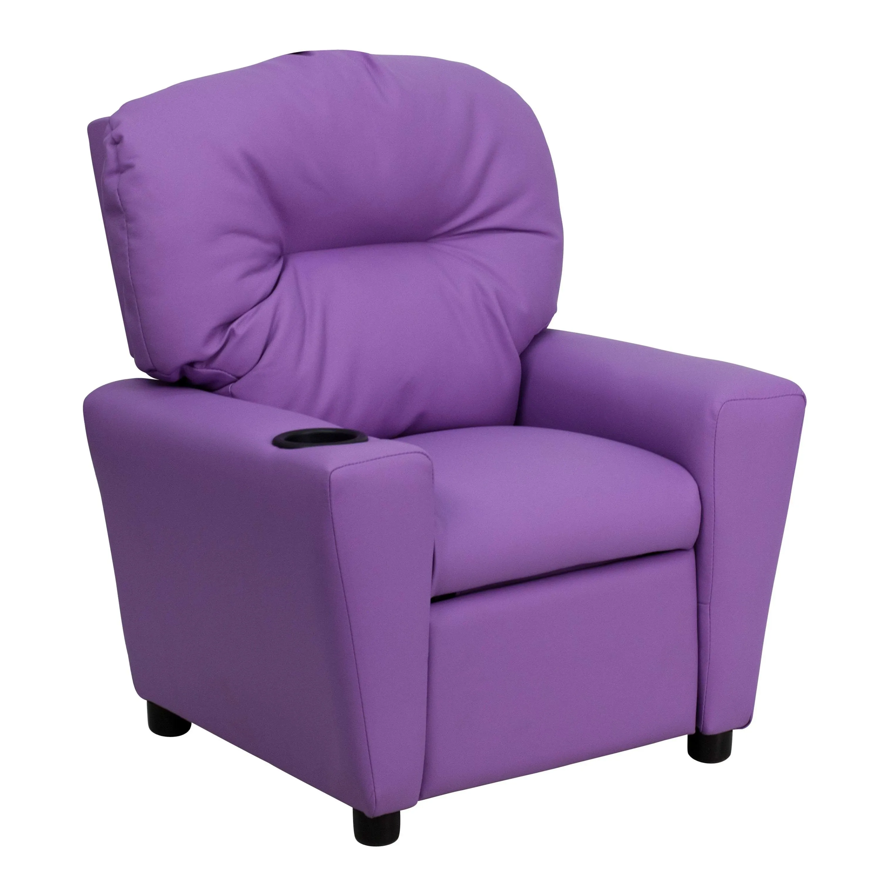 Contemporary Kids Recliner with Cup Holder