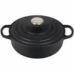 Le Creuset Enameled Cast Iron Signature Round Sauteuse, 3.5Qt., Rhone