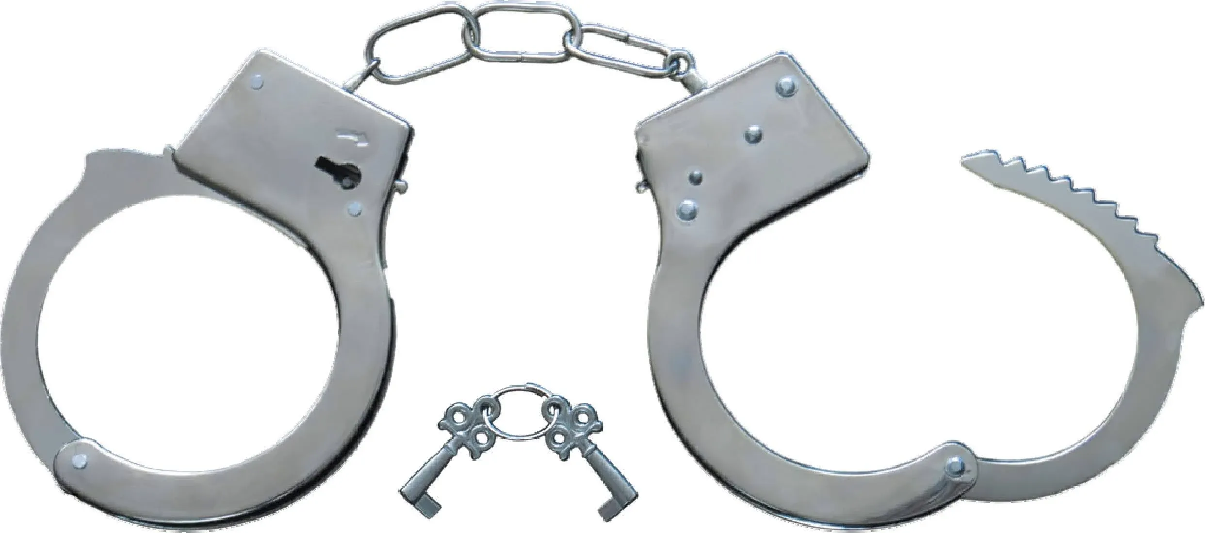 Dress Up America Metal Handcuffs - Toy Handcuffs For Kids - Police Costume Accessory - Handcuff Set With Two Keys