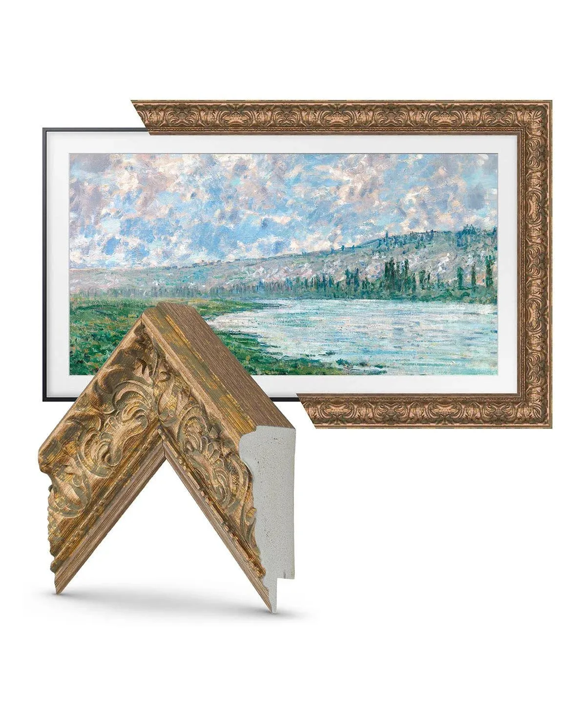 Deco TV Frames - Premiere Bezel for Samsung the Frame TV - 50" - Tuscan Copper