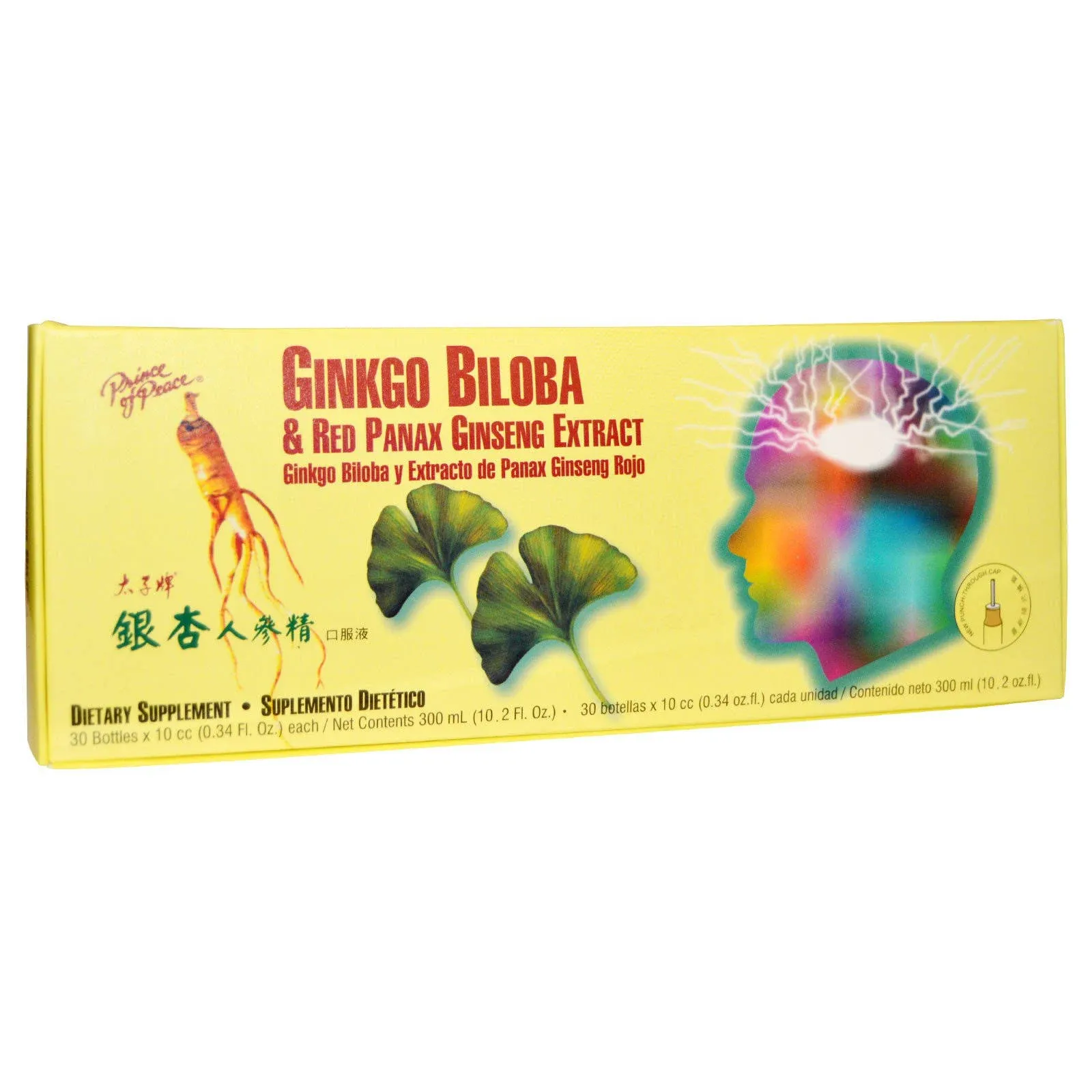 Prince of Peace, Ginkgo Biloba & Red Panax Ginseng Extract, 30