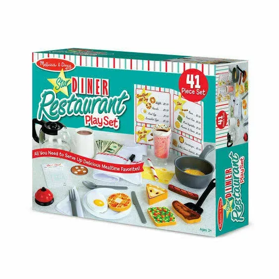 Melissa & Doug Star Diner Restaurant Playset in White at Nordstrom